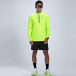 Zoot Sports RUN TOPS Men's Core Run 1/2 Zip - Hyper Yellow