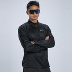 Zoot Sports RUN TOPS Men's Core Run 1/2 Zip - Jet Black