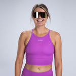 Zoot Sports RUN TOPS Women's Core Run Crop - Deep Purple