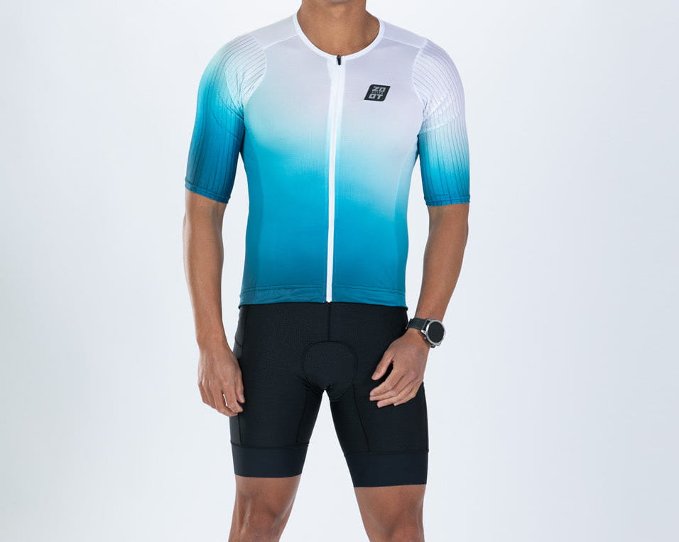 Zoot Sports TRI AERO JERSEYS Men's Elite P1 Tri Aero Jersey - Sonic Wave