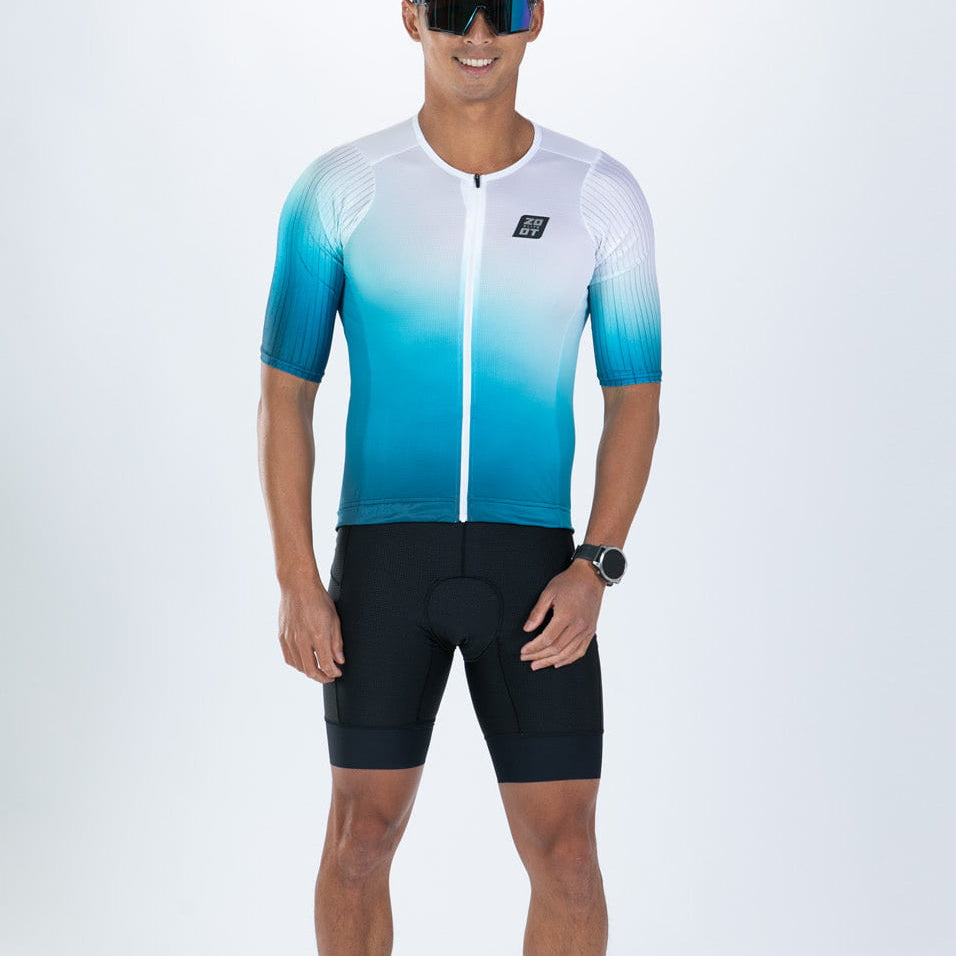 Zoot Sports TRI AERO JERSEYS Men's Elite P1 Tri Aero Jersey - Sonic Wave
