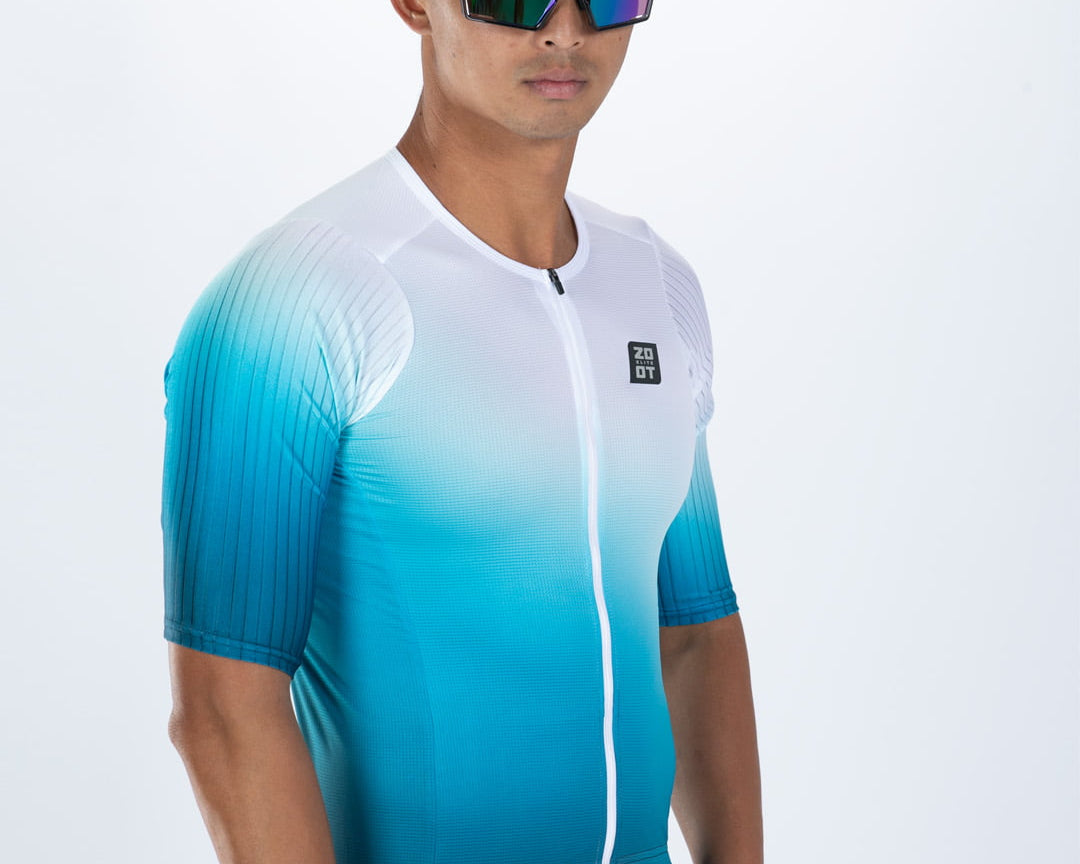 Zoot Sports TRI AERO JERSEYS Men's Elite P1 Tri Aero Jersey - Sonic Wave