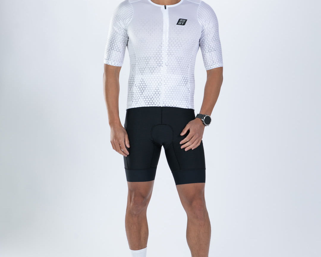 Zoot Sports TRI AERO JERSEYS Men's Elite P1 Tri Aero Jersey  - Sonic White