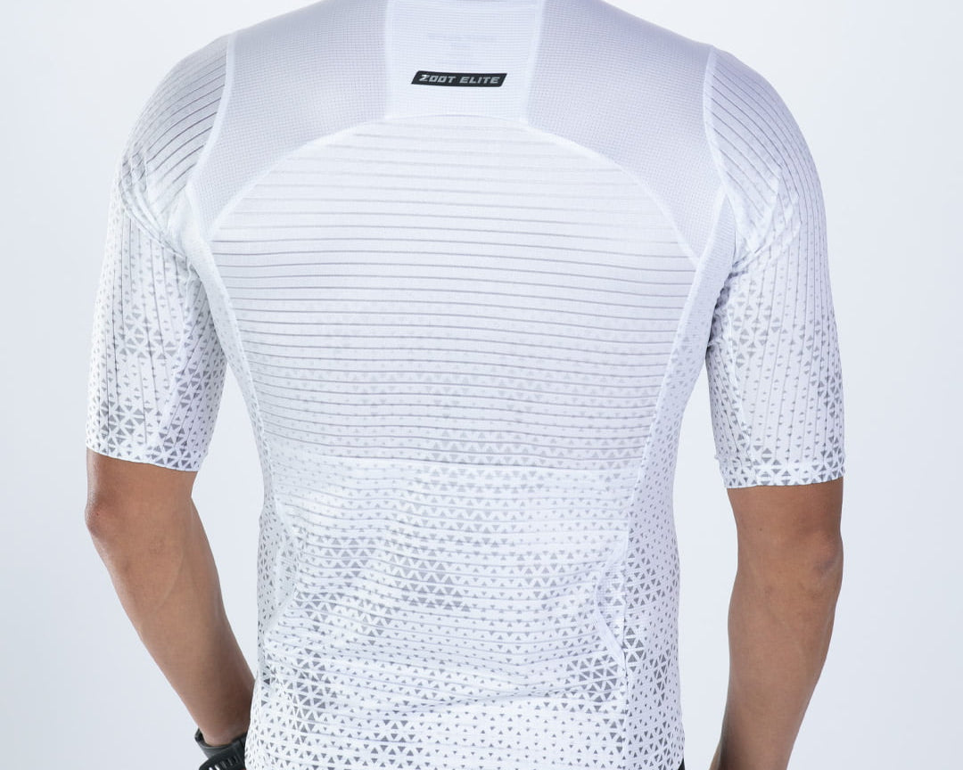 Zoot Sports TRI AERO JERSEYS Men's Elite P1 Tri Aero Jersey  - Sonic White