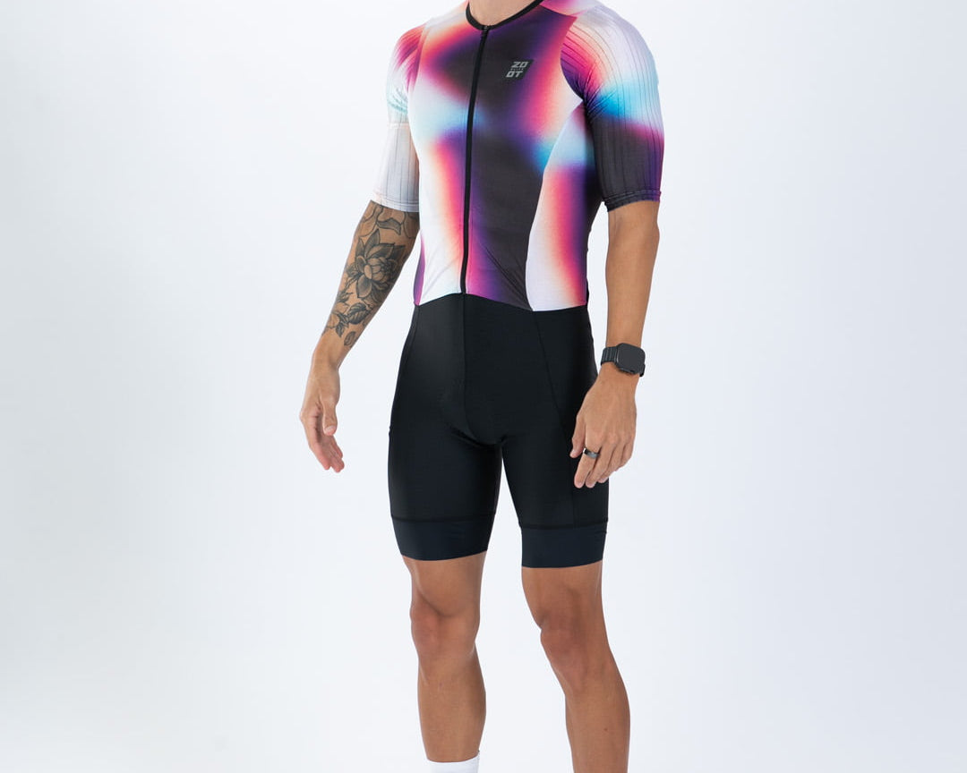 Zoot Sports TRI AERO RACESUITS Men's Elite P1 Tri Aero Fz Racesuit - Sonic Shift