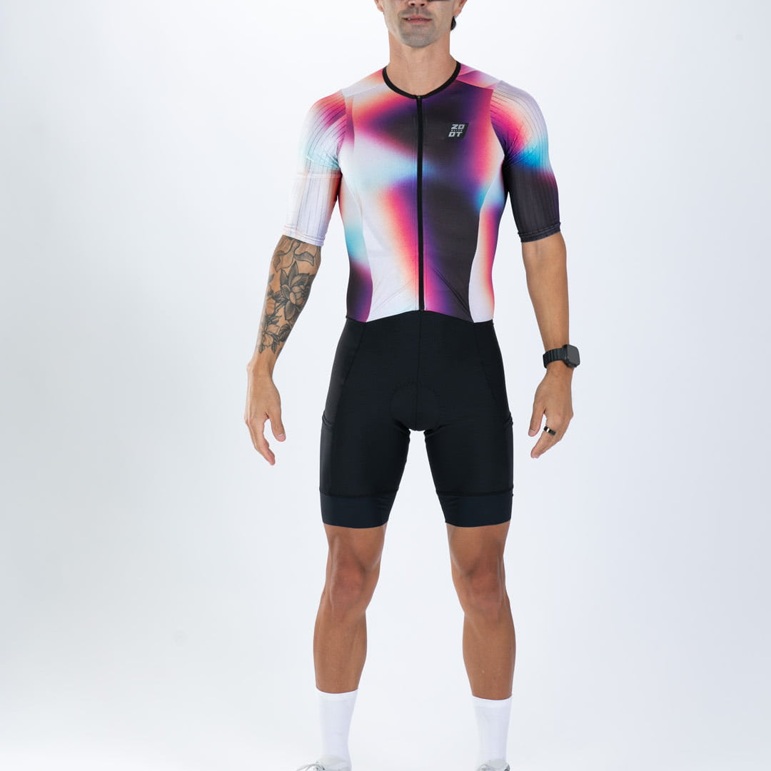Zoot Sports TRI AERO RACESUITS Men's Elite P1 Tri Aero Fz Racesuit - Sonic Shift