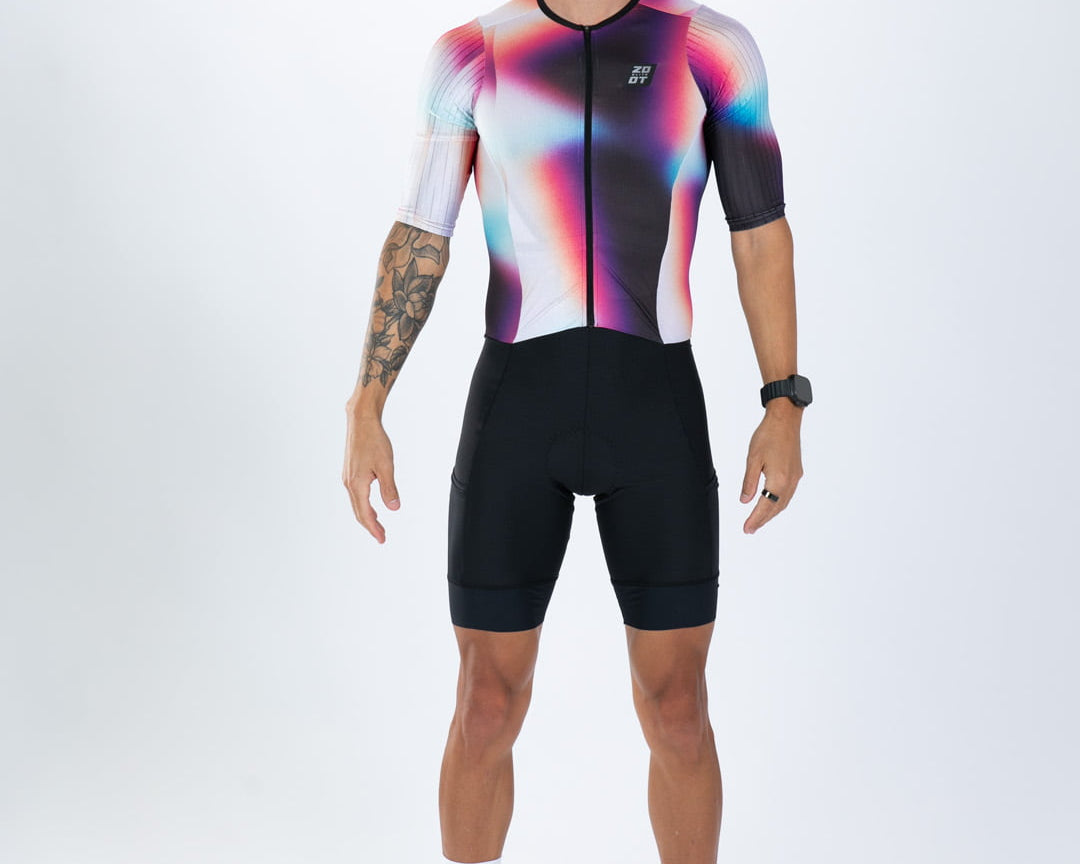 Zoot Sports TRI AERO RACESUITS Men's Elite P1 Tri Aero Fz Racesuit - Sonic Shift