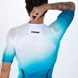 Zoot Sports TRI AERO RACESUITS Men's Elite P1 Tri Aero Fz Racesuit - Sonic Wave