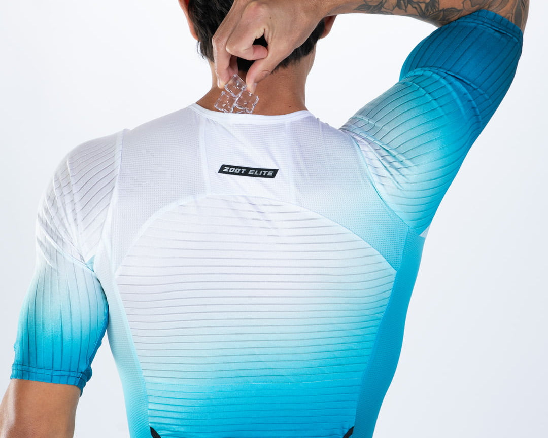 Zoot Sports TRI AERO RACESUITS Men's Elite P1 Tri Aero Fz Racesuit - Sonic Wave