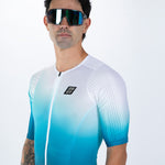 Zoot Sports TRI AERO RACESUITS Men's Elite P1 Tri Aero Fz Racesuit - Sonic Wave