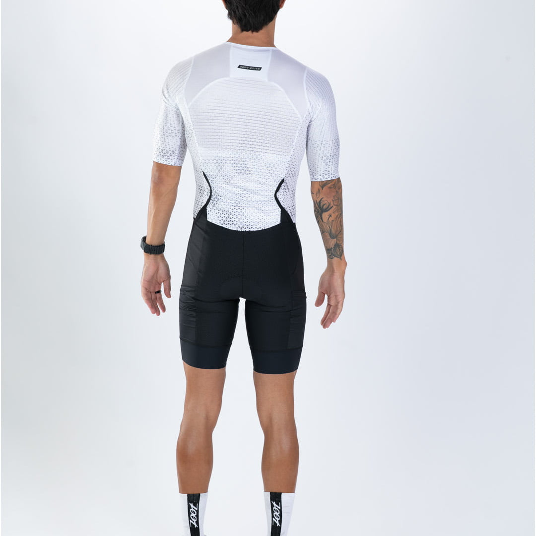 Zoot Sports TRI AERO RACESUITS Men's Elite P1 Tri Aero Fz Racesuit - Sonic White