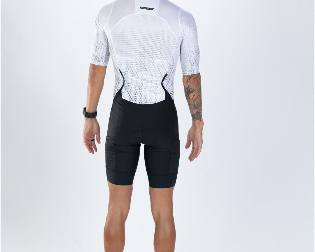 Zoot Sports TRI AERO RACESUITS Men's Elite P1 Tri Aero Fz Racesuit - Sonic White