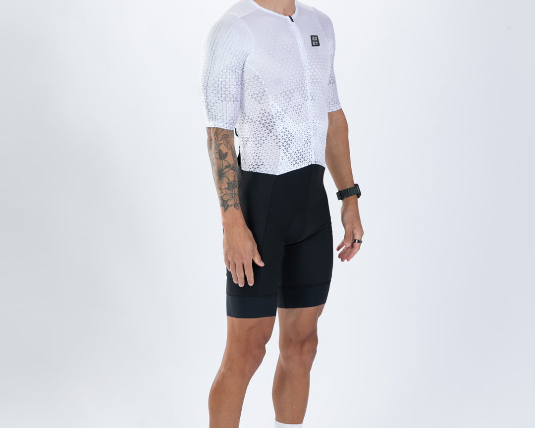 Zoot Sports TRI AERO RACESUITS Men's Elite P1 Tri Aero Fz Racesuit - Sonic White