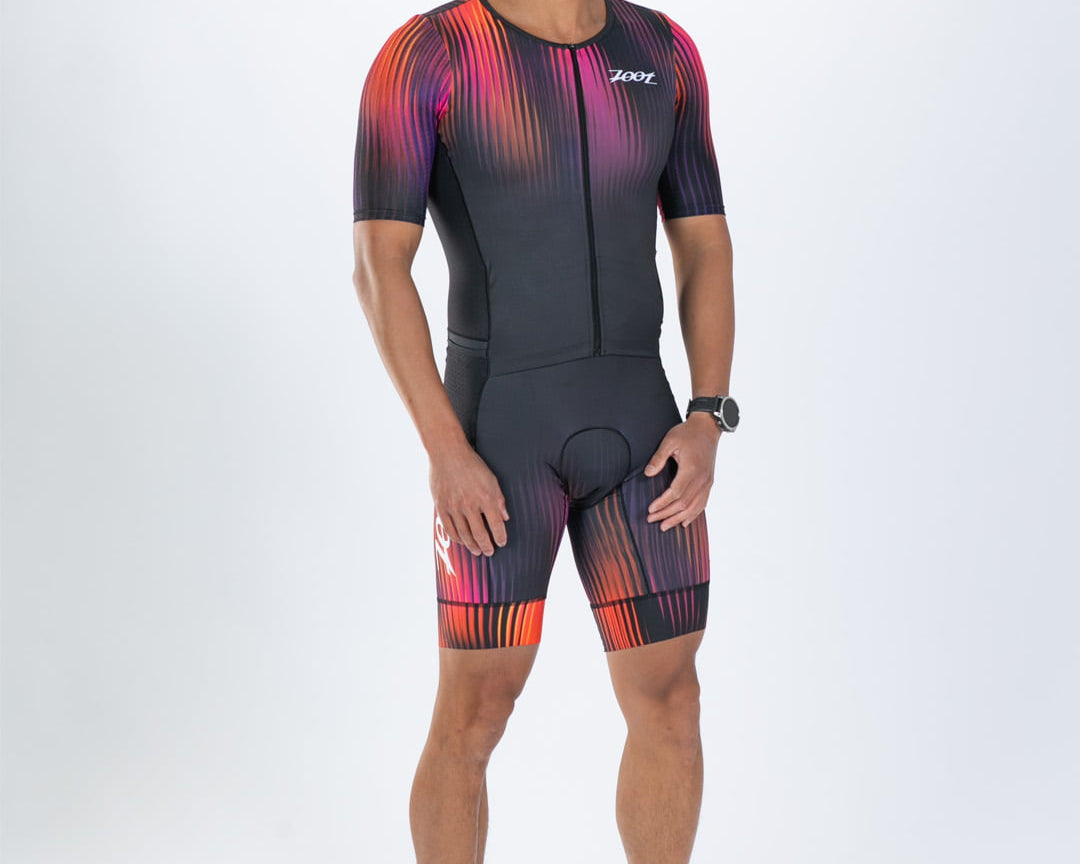 Zoot Sports TRI AERO RACESUITS Men's Ltd Tri Aero Fz Racesuit - Afterglow