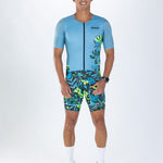 Zoot Sports TRI AERO RACESUITS Men's Ltd Tri Aero Fz Racesuit - Florescence