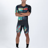Zoot Sports TRI AERO RACESUITS Men's Ltd Tri Aero Fz Racesuit - Glitch