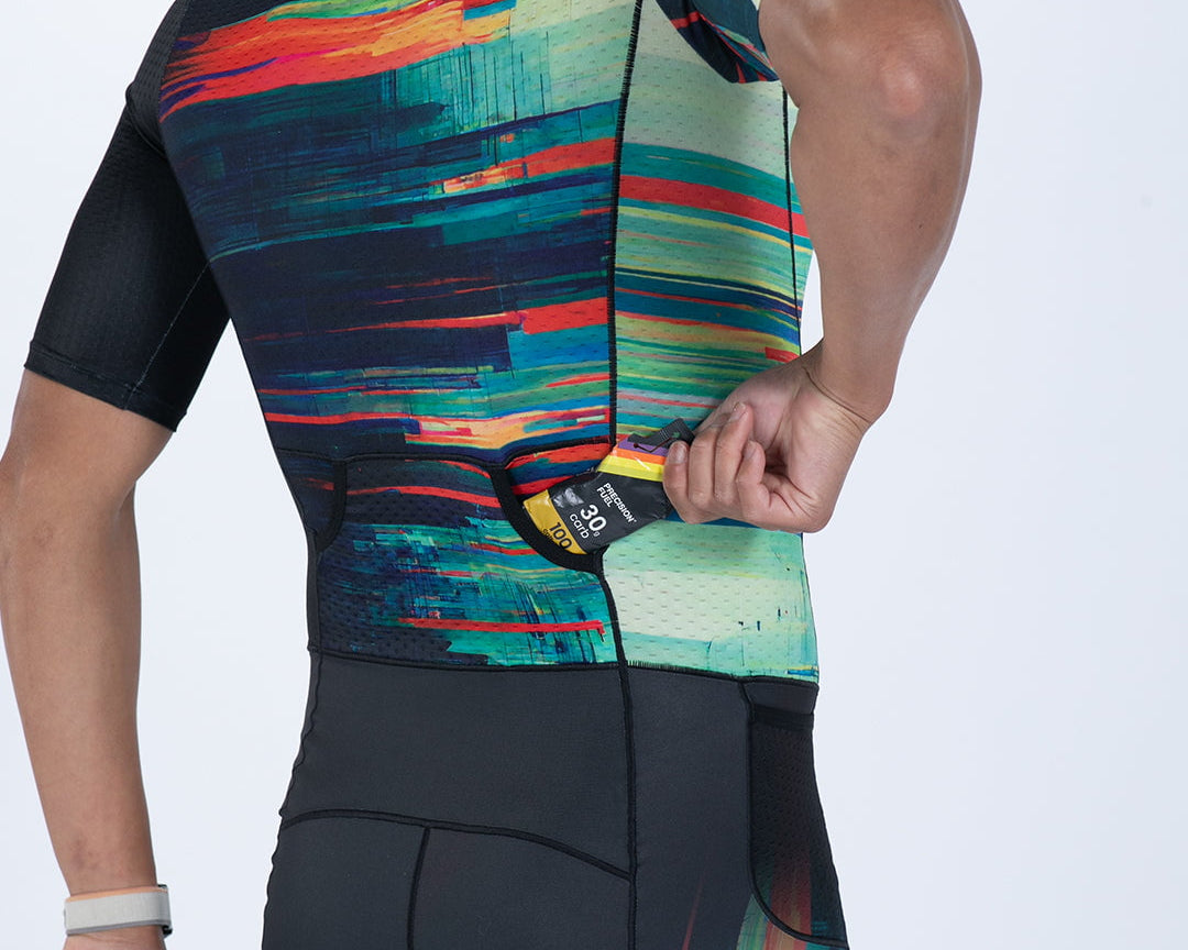 Zoot Sports TRI AERO RACESUITS Men's Ltd Tri Aero Fz Racesuit - Glitch