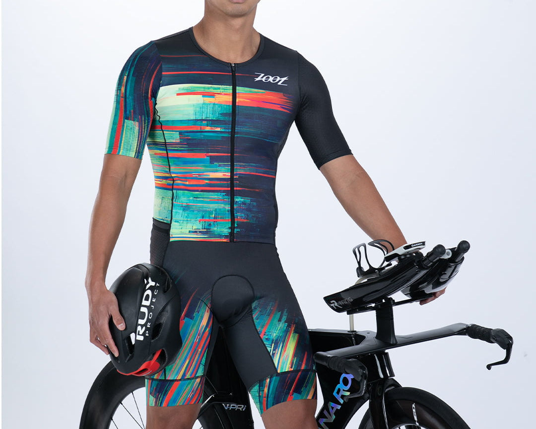 Zoot Sports TRI AERO RACESUITS Men's Ltd Tri Aero Fz Racesuit - Glitch