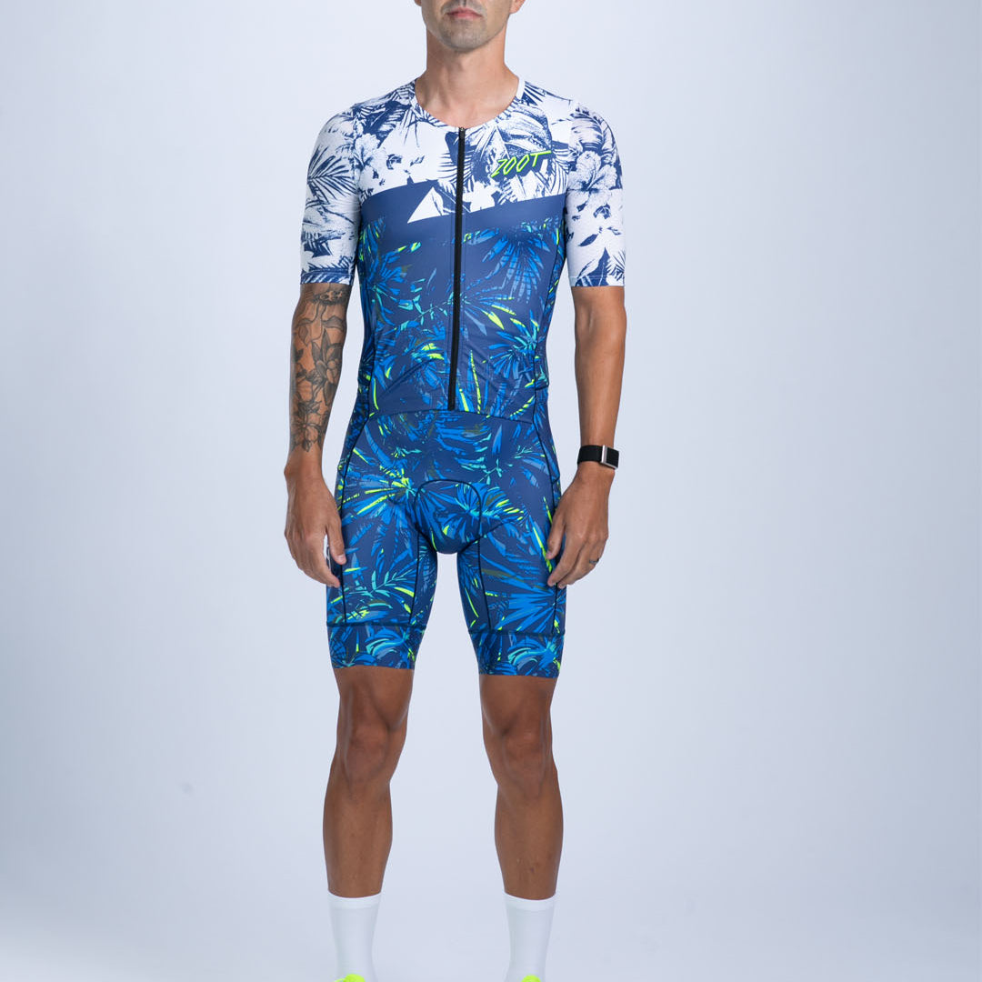 Zoot Sports TRI AERO RACESUITS Men's Ltd Tri Aero Fz Racesuit - Island Original