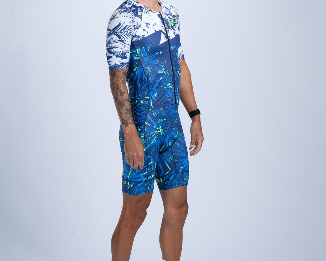 Zoot Sports TRI AERO RACESUITS Men's Ltd Tri Aero Fz Racesuit - Island Original
