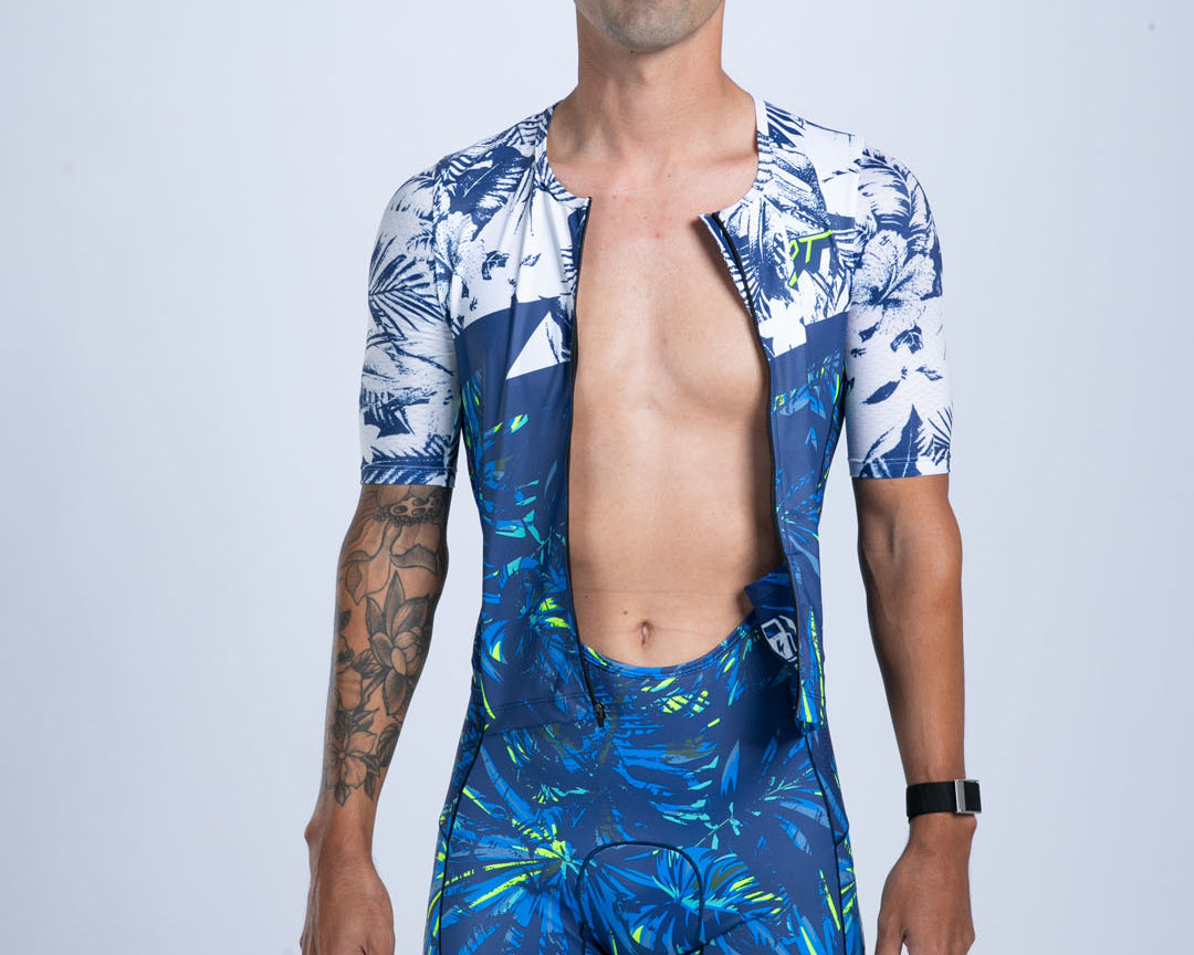 Zoot Sports TRI AERO RACESUITS Men's Ltd Tri Aero Fz Racesuit - Island Original