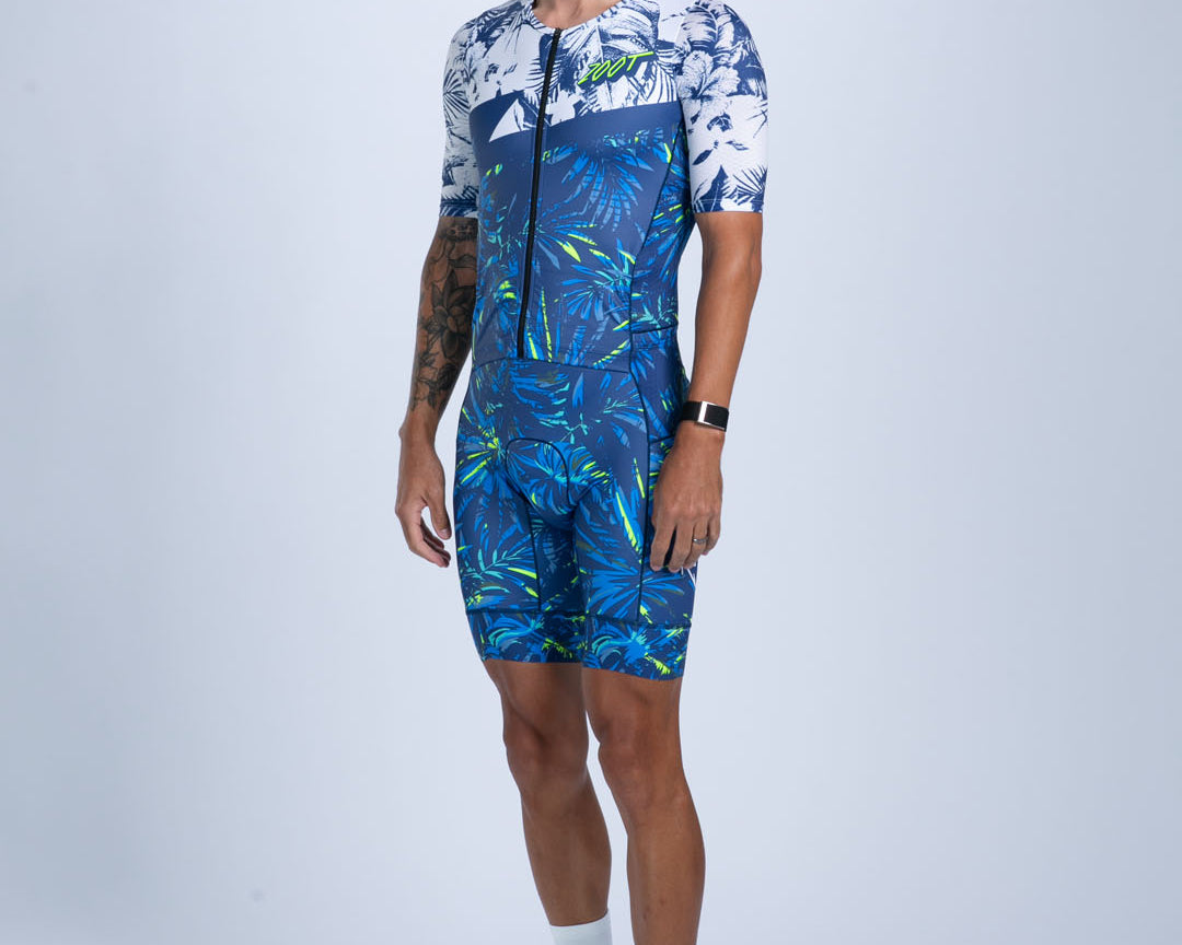 Zoot Sports TRI AERO RACESUITS Men's Ltd Tri Aero Fz Racesuit - Island Original