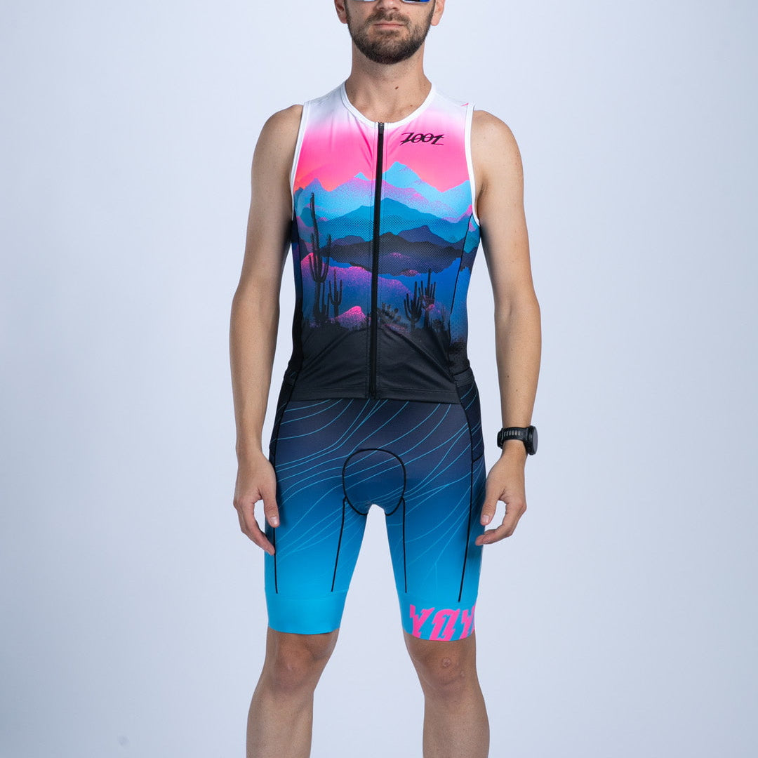 Zoot Sports TRI AERO RACESUITS Men's Ltd Tri Slvs Fz Racesuit - Elements