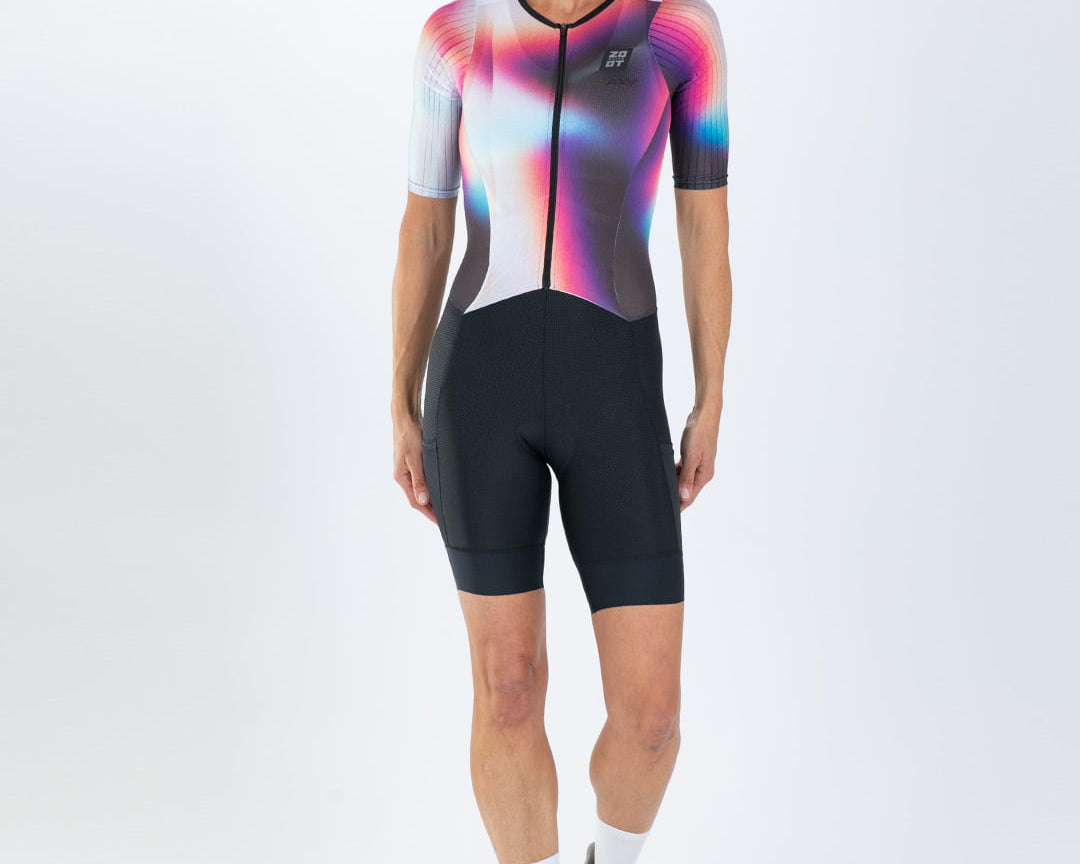 Zoot Sports TRI AERO RACESUITS Women's Elite P1 Tri Aero Fz Racesuit - Sonic Shift