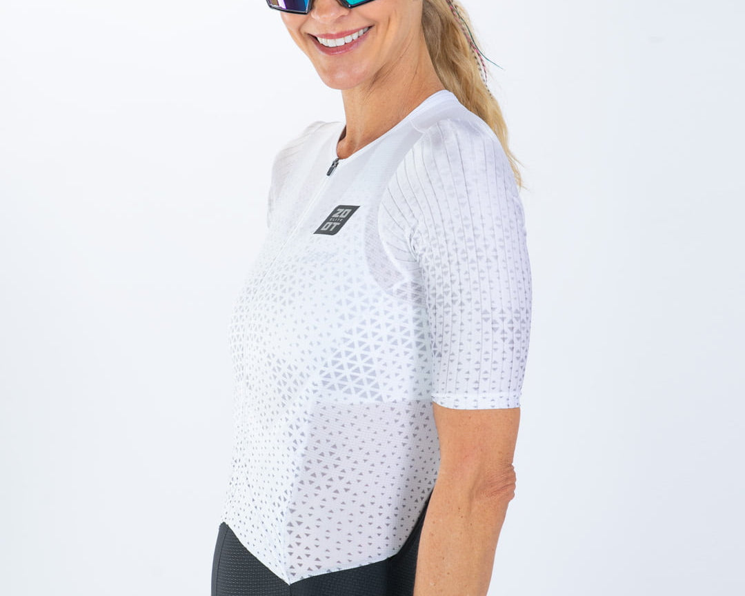 Zoot Sports TRI AERO RACESUITS Women's Elite P1 Tri Aero Fz Racesuit - Sonic White
