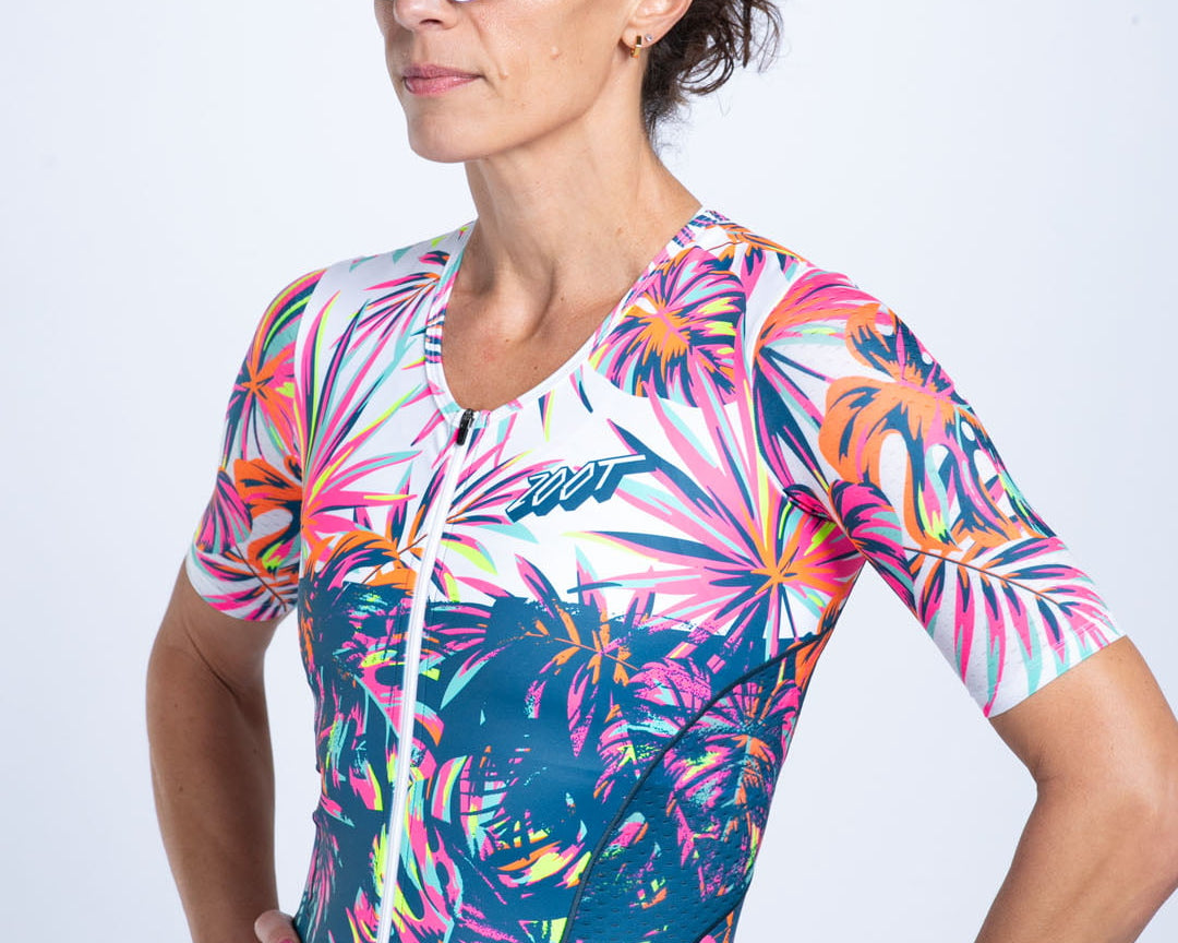 Zoot Sports TRI AERO RACESUITS Women's Ltd Tri Aero Fz Racesuit - Island Original