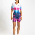 Zoot Sports TRI AERO RACESUITS Women's Ltd Tri Aero Fz Racesuit - Paradise