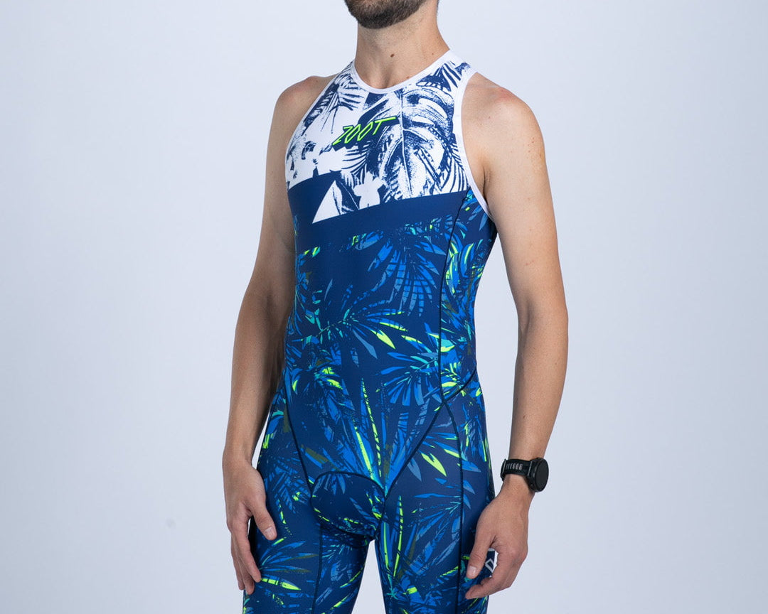 Zoot Sports TRI BACKZIP RACESUITS Men's Sprint Tri Hyperglide Backzip Racesuit - Island Original