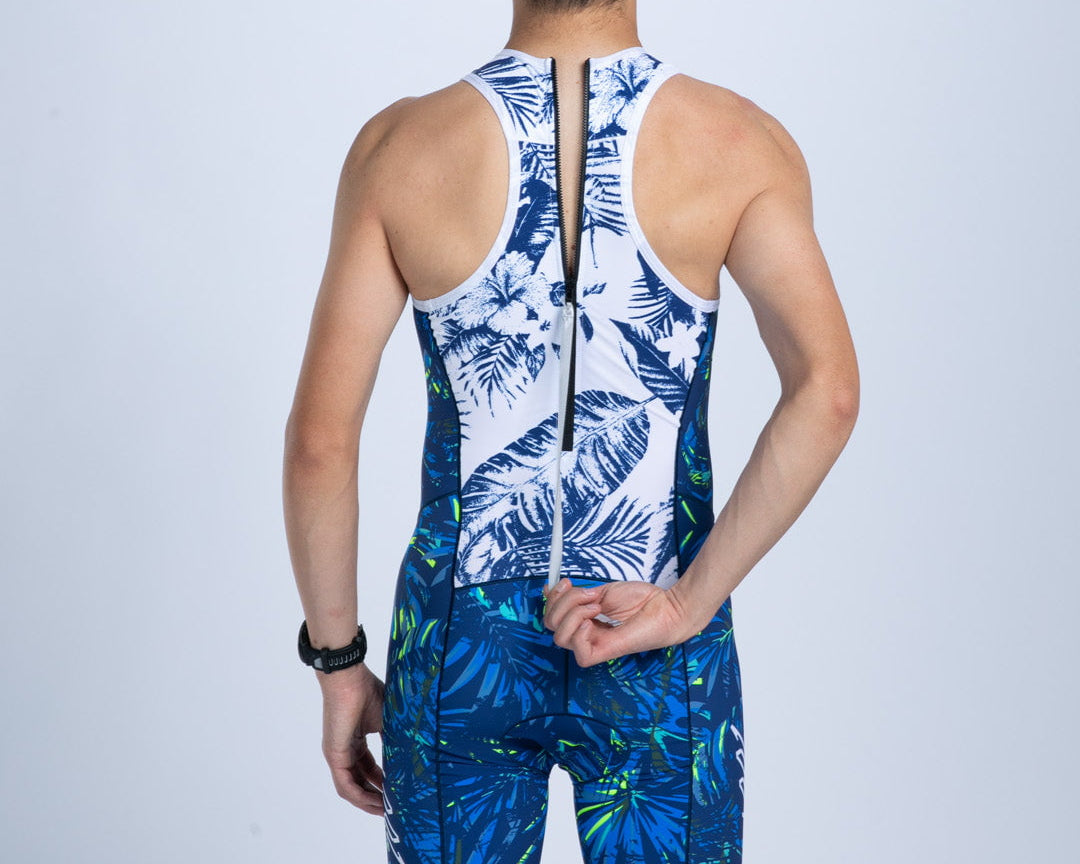 Zoot Sports TRI BACKZIP RACESUITS Men's Sprint Tri Hyperglide Backzip Racesuit - Island Original