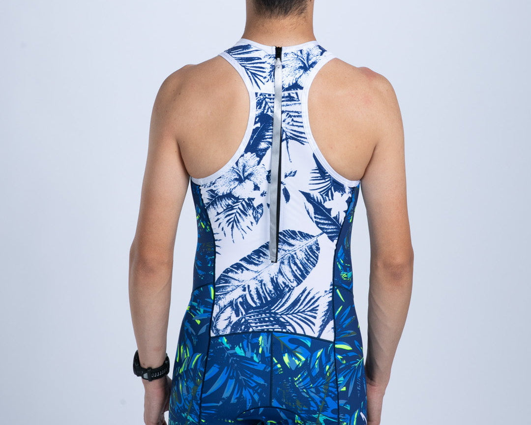 Zoot Sports TRI BACKZIP RACESUITS Men's Sprint Tri Hyperglide Backzip Racesuit - Island Original