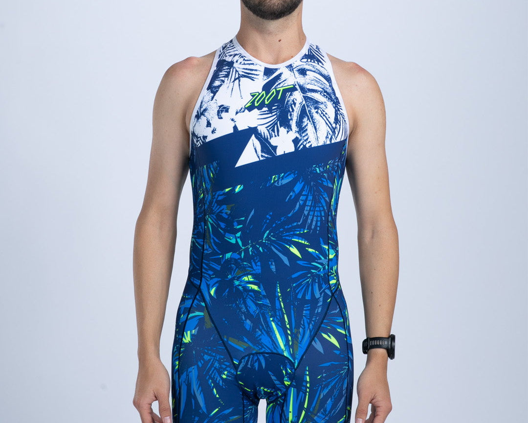 Zoot Sports TRI BACKZIP RACESUITS Men's Sprint Tri Hyperglide Backzip Racesuit - Island Original