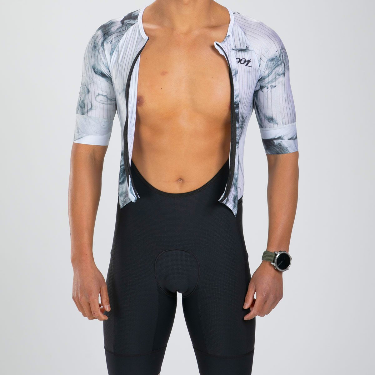 Zoot Sports TRI RACESUITS Men's Elite 2.0 Tri Aero Fz Racesuit - White Hot