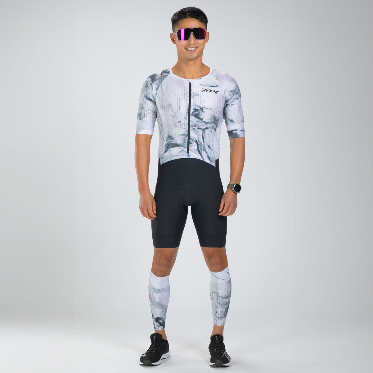 Zoot Sports TRI RACESUITS Men's Elite 2.0 Tri Aero Fz Racesuit - White Hot