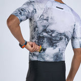 Zoot Sports TRI RACESUITS Men's Elite Tri Aero Fz Racesuit - Vapor White