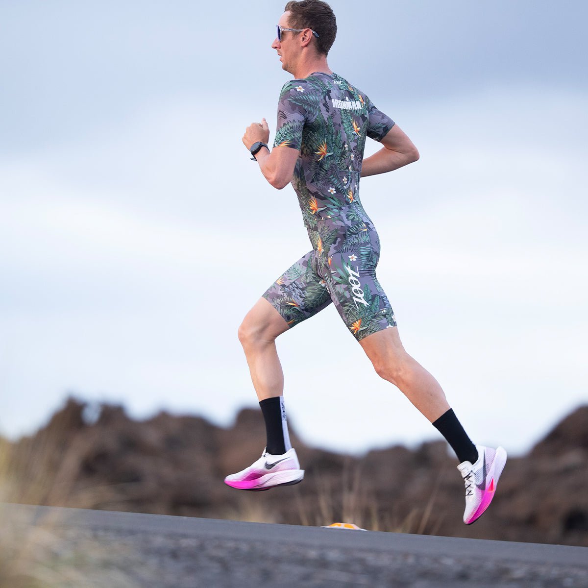 Mens LTD Triathlon Aero Full Zip Racesuit IM Strength