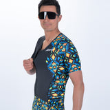 Zoot Sports TRI RACESUITS Men's Ltd Tri Aero Fz Racesuit - Kaleidoscope