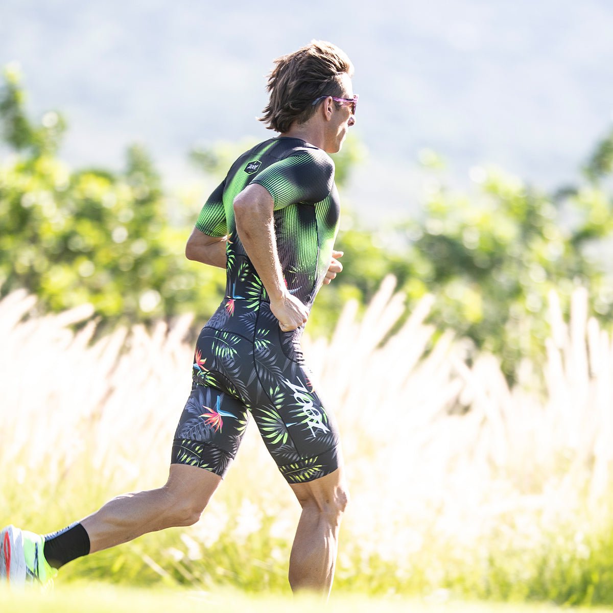 Zoot Sports TRI RACESUITS Men's Ltd Tri Aero Fz Racesuit - Tropical Magic