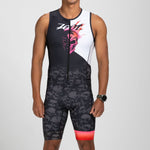Zoot Sports TRI RACESUITS Men's Ltd Tri Aero Slvs Fz Racesuit - Darkside