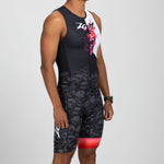 Zoot Sports TRI RACESUITS Men's Ltd Tri Aero Slvs Fz Racesuit - Darkside