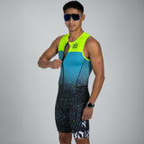 Zoot Sports TRI RACESUITS Men's Ltd Tri Aero Slvs Fz Racesuit - Electric