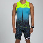 Zoot Sports TRI RACESUITS Men's Ltd Tri Aero Slvs Fz Racesuit - Electric