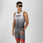 Zoot Sports TRI RACESUITS Men's Ltd Tri Aero Slvs Fz Racesuit - IM Endurance