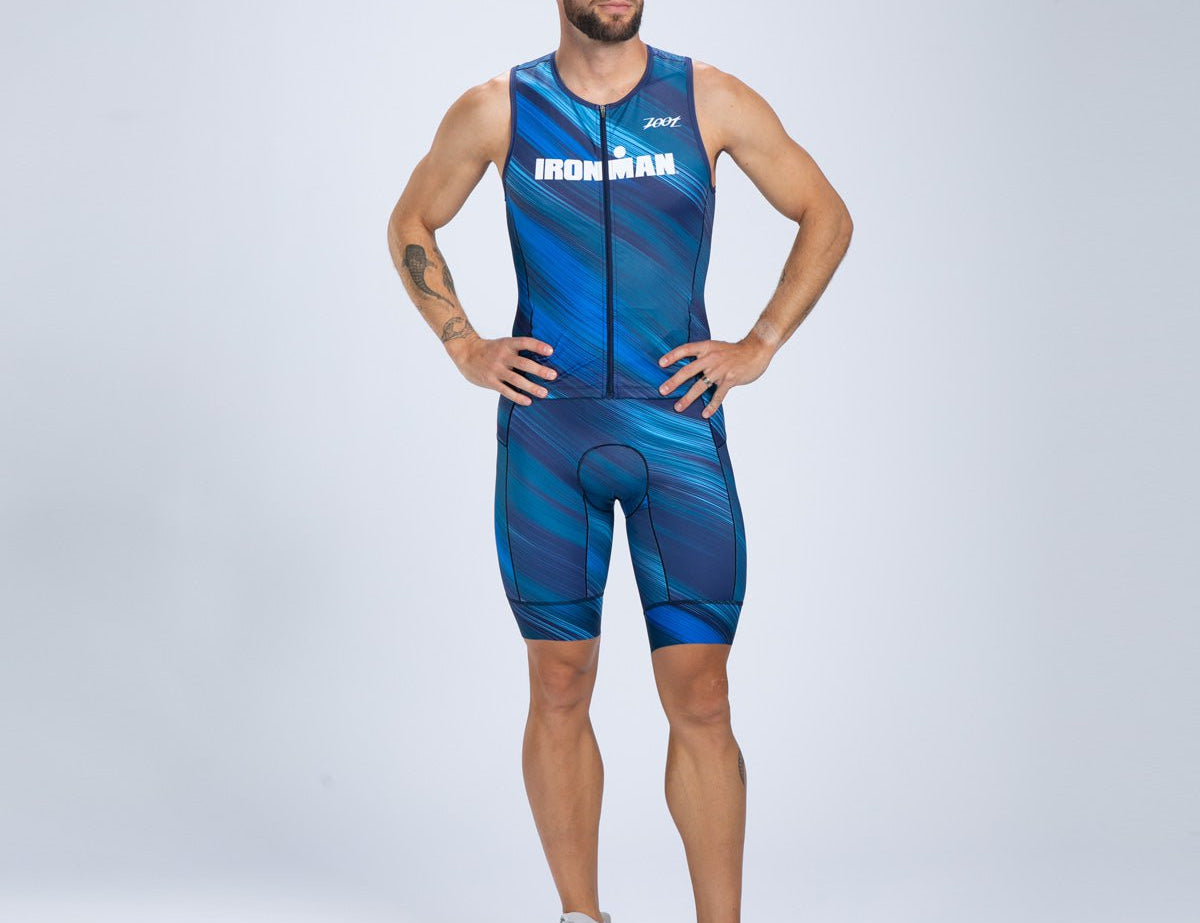 Zoot Sports TRI RACESUITS Men's Ltd Tri Aero Slvs Fz Racesuit - IM Heat