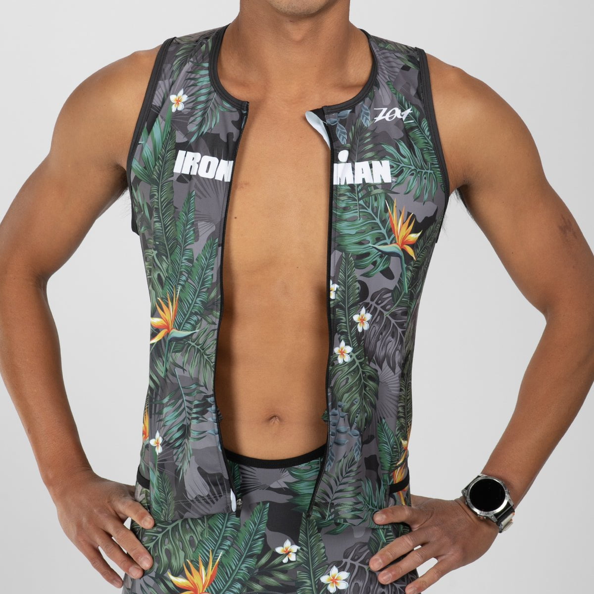 Zoot Sports TRI RACESUITS Men's Ltd Tri Aero Slvs Fz Racesuit - IM Strength