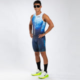 Zoot Sports TRI RACESUITS Men's Ltd Tri Aero Slvs Fz Racesuit - La Plage