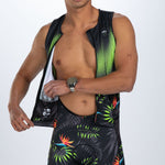 Zoot Sports TRI RACESUITS Men's Ltd Tri Aero Slvs Fz Racesuit - Tropical Magic